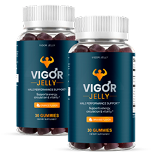 Two bottles of Vigor Jelly